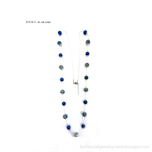 Hammered Metal Heart Linked Necklace Set Jewelry